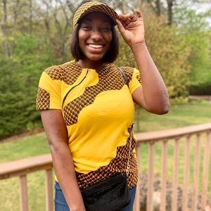 Ankara material T-shirt